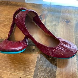 Tieks Size 8: Ruby Red and Fuchsia